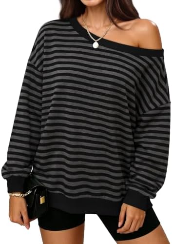 Sweatshirt for Women Off The Shoulder Tops Long Sleeve Shirts
