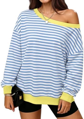 Sweatshirt for Women Off The Shoulder Tops Long Sleeve Shirts