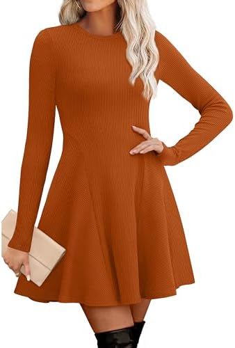 Thanksgiving Dress for Women Fall Outfits for Women 2026 Long in Caramel