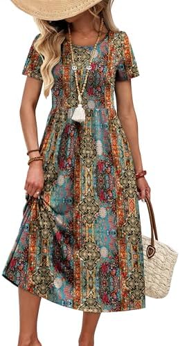 Western Maxi Midi Long Dresses for Women 2026 Spring Summer
