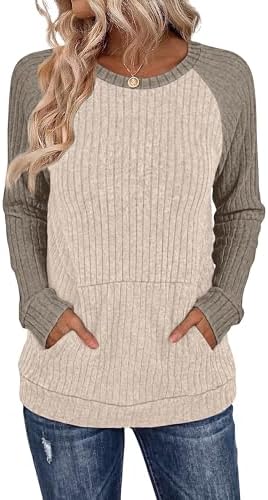 Women Fall Clothes Long Sleeve Shirts Plus Size Sweaters Winter