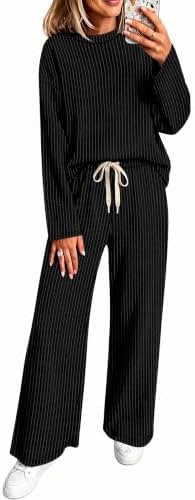 Women Two Piece Outfits Lounge Set Fashion Fall Winter Matching