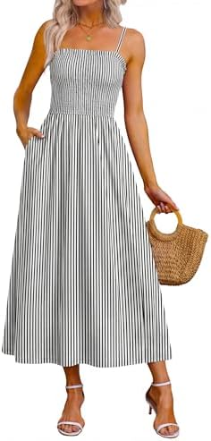 Womens Spaghetti Strap Maxi Dresses 2026 Fashion Clothing