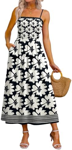 Womens Spaghetti Strap Maxi Dresses Boho 2026 Fashion Clothing