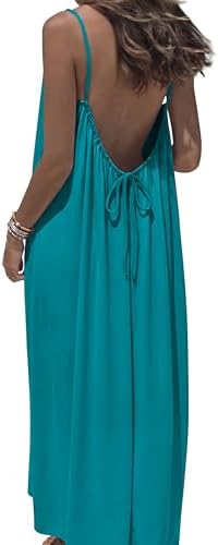 Womens Summer Dresses 2026 Maxi Dress Sundresses Casual in Turquoise