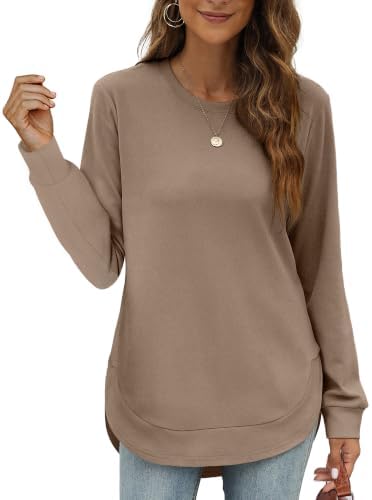 Womens Sweatshirt Pullover Cute Fall Outfits For Women 2025 in A-coffee