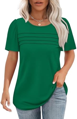 Womens Tops St Patricks Day Shirt Short Sleeve Plus Size