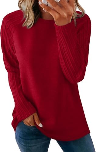 Womens Tops Winter Clothing Dressy Casual Blouses Christmas in Red